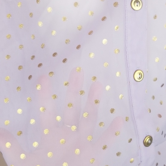 Button Up Purple Blouse - Picture 2 of 8